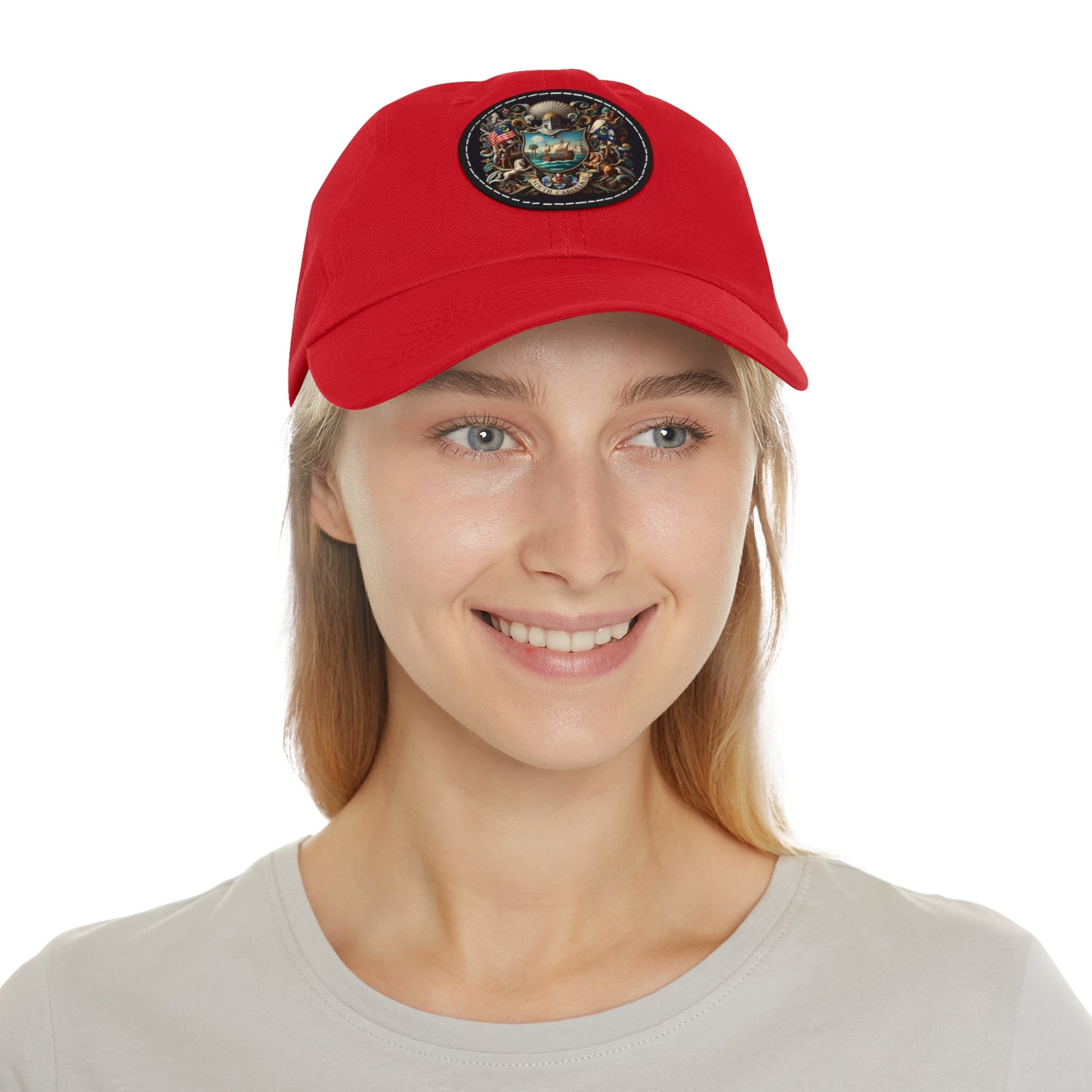 South Carolina Vintage Christian Crusader Campaign Hat - Chino Twill Leather Logo - 100% Charity - The God Vote Collection by Chris Rabalais