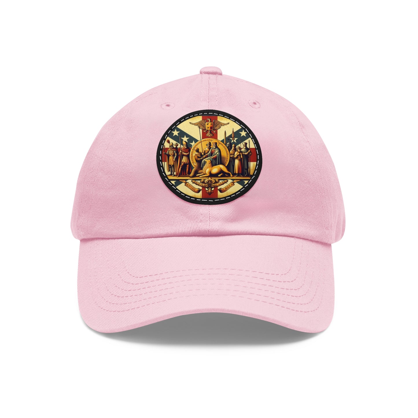 Alabama Vintage Christian Crusader Campaign Hat - Chino Twill Leather Logo - 100% Charity - The God Vote Collection by Chris Rabalais