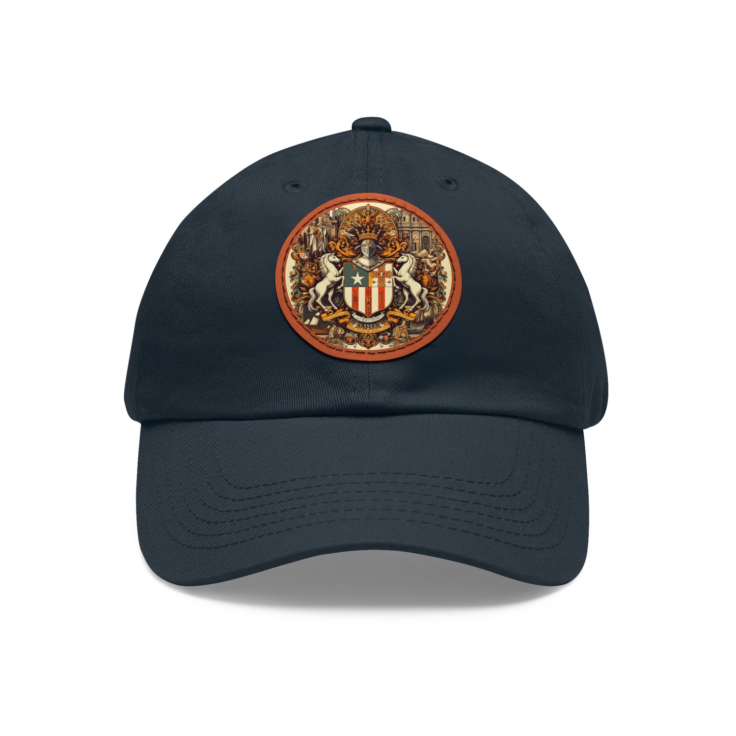 Puerto Rico Vintage Christian Crusader Campaign Hat - Chino Twill Leather Logo - 100% Charity - The God Vote Collection by Chris Rabalais