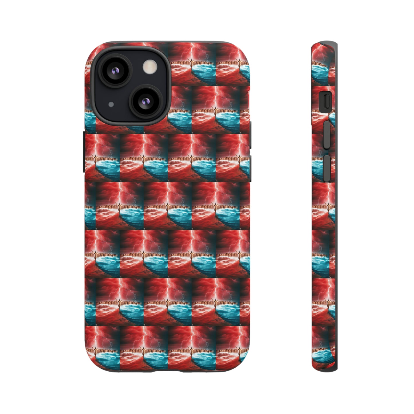 AImagination Collection iPhone Tough Case - "Standing in the Gap" - The God Ball Originals by Chris Rabalais (2024)