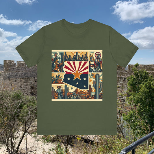 Arizona Vintage Christian Crusader - Unisex Jersey Tee - USA - 100% Charity Benefit - The God Vote Collection by Chris Rabalais
