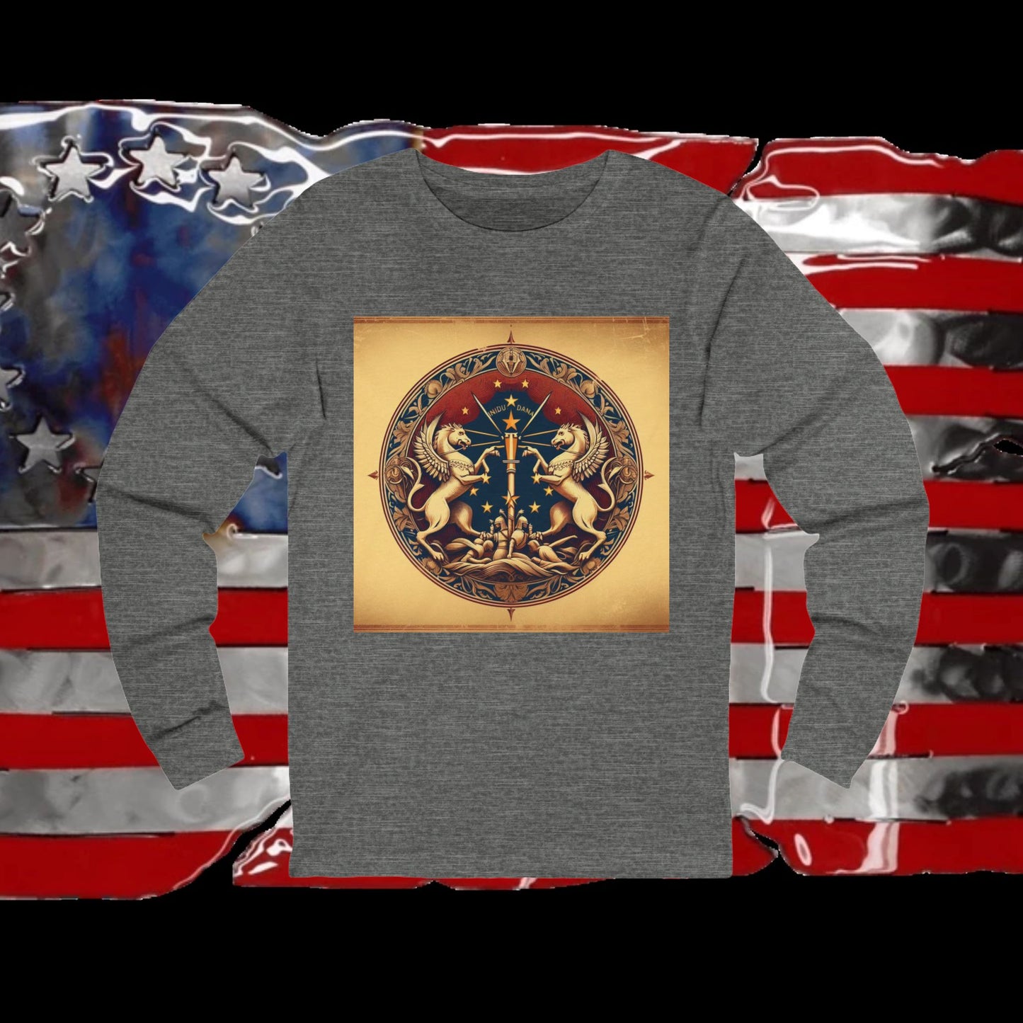 Indiana Vintage Christian Crusader - Unisex Premium Long Sleeve Jersey Tee - 100% Charity - The God Vote Collection by Chris Rabalais