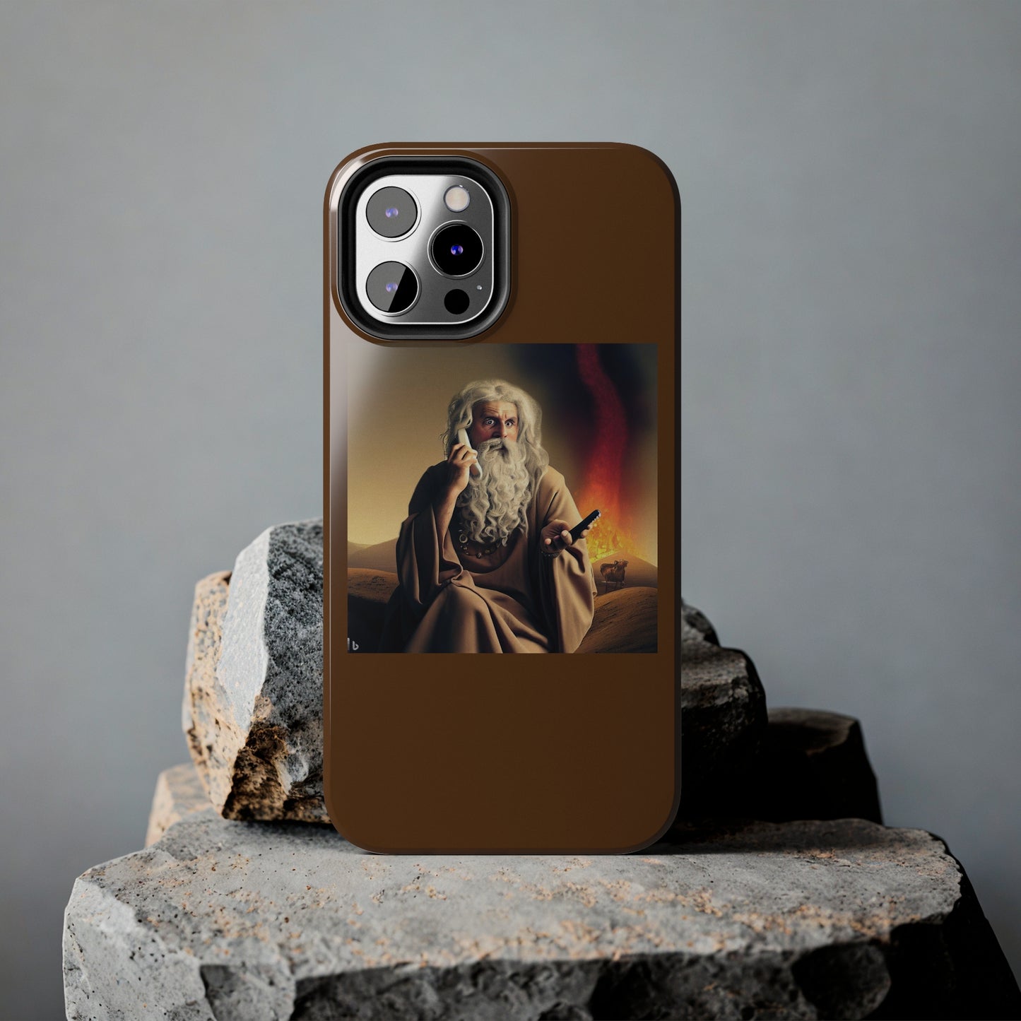 AImagination Collection iPhone Tough Case - "Warning Ignored" - The God Ball Originals by Chris Rabalais (2024)