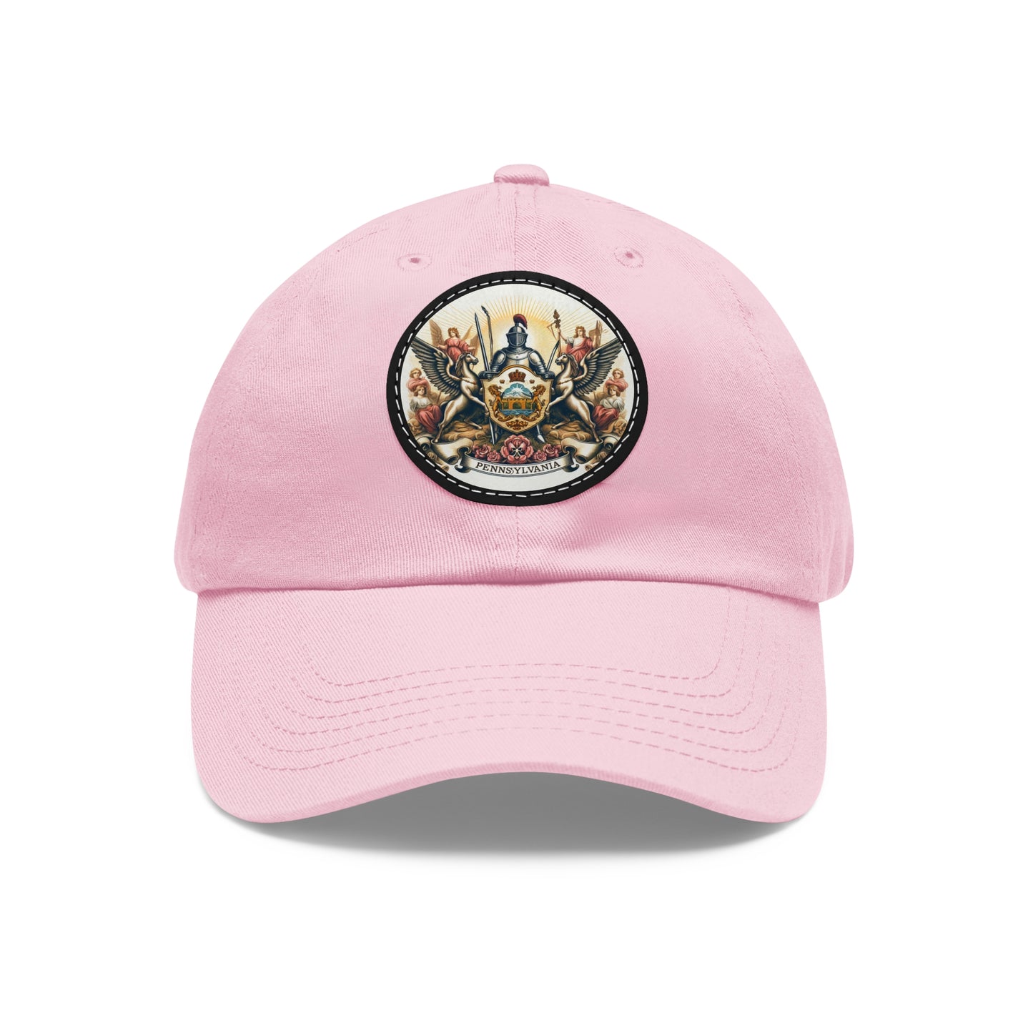 Pennsylvania Vintage Christian Crusader Campaign Hat - Chino Twill Leather Logo - 100% Charity - The God Vote Collection by Chris Rabalais
