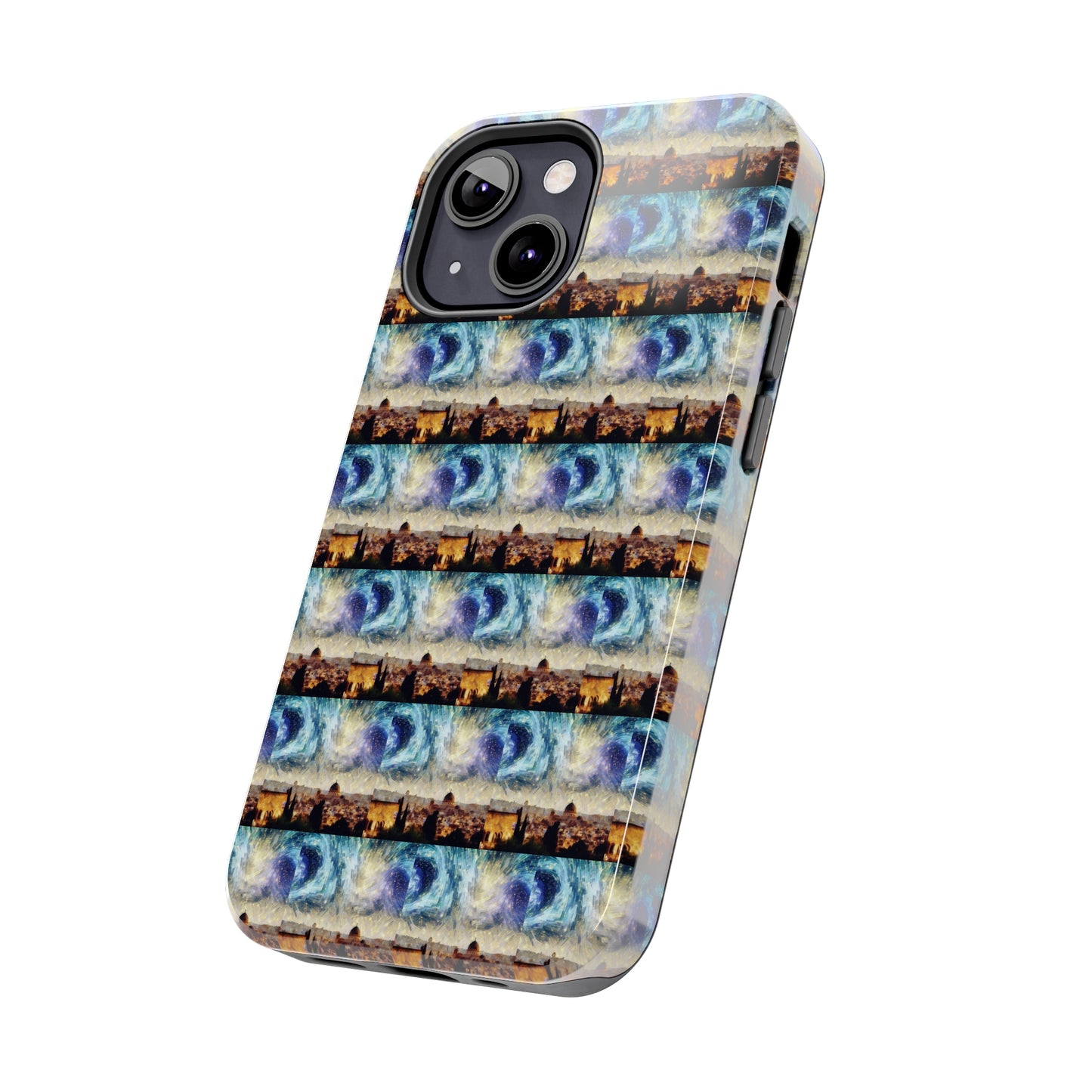 AImagination Collection iPhone Tough Case - "Starry Jerusalem" - The God Ball Originals by Chris Rabalais (2024)