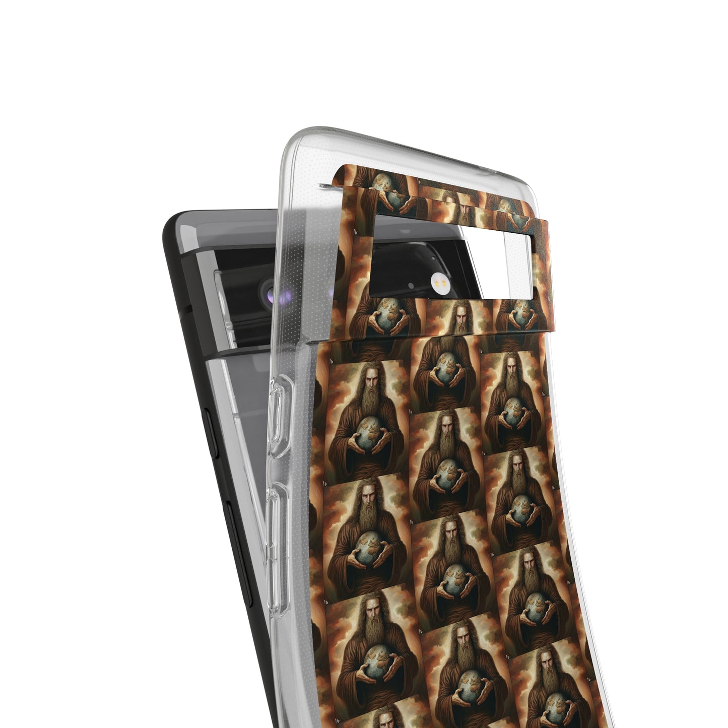 AImagination Collection Soft Phone Cases - "Yahweh's World" - The God Ball Originals by Chris Rabalais (2024)