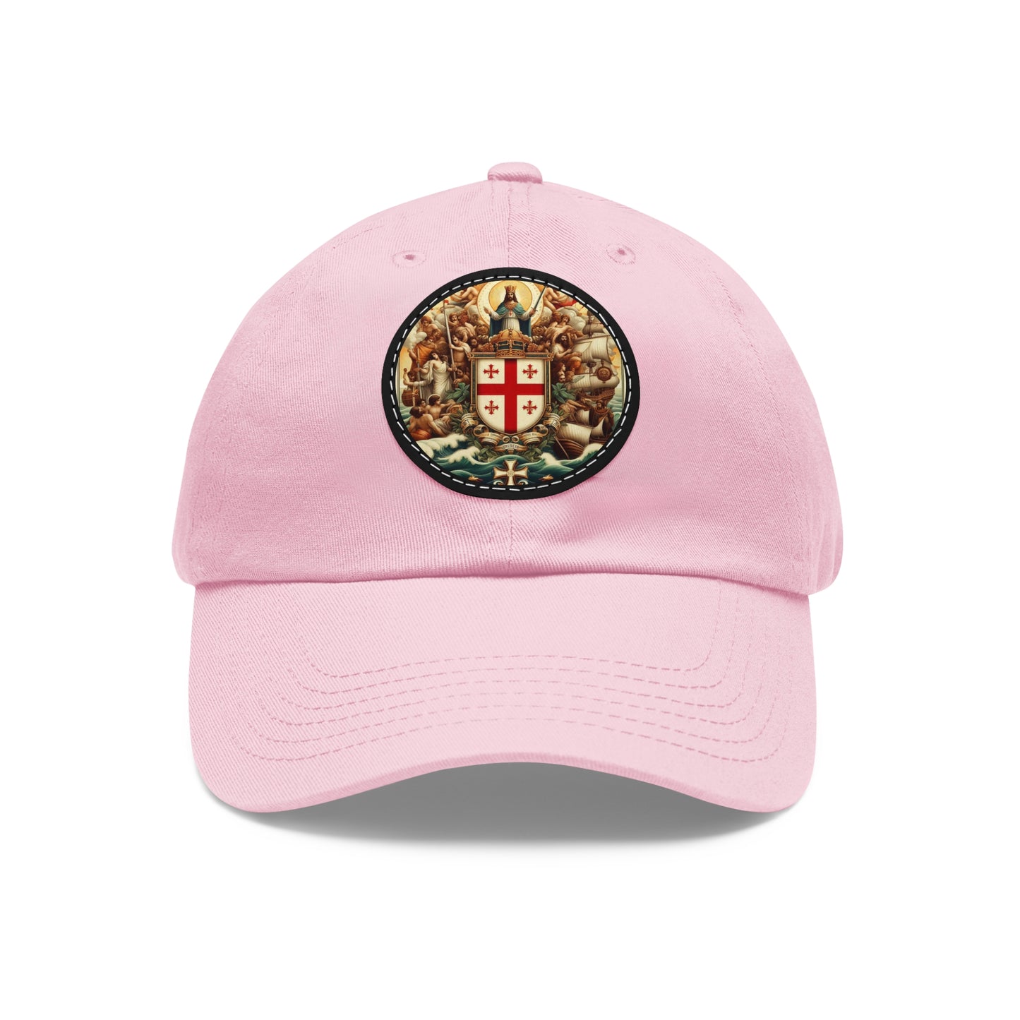 N. Mariana Vintage Christian Crusader Campaign Hat - Chino Twill Leather Logo - 100% Charity - The God Vote Collection by Chris Rabalais
