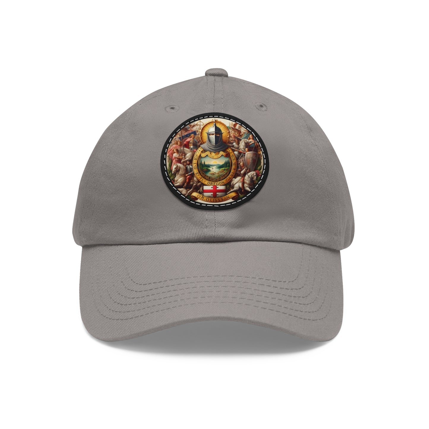 Oregon Vintage Christian Crusader Campaign Hat - Chino Twill Leather Logo - 100% Charity - The God Vote Collection by Chris Rabalais