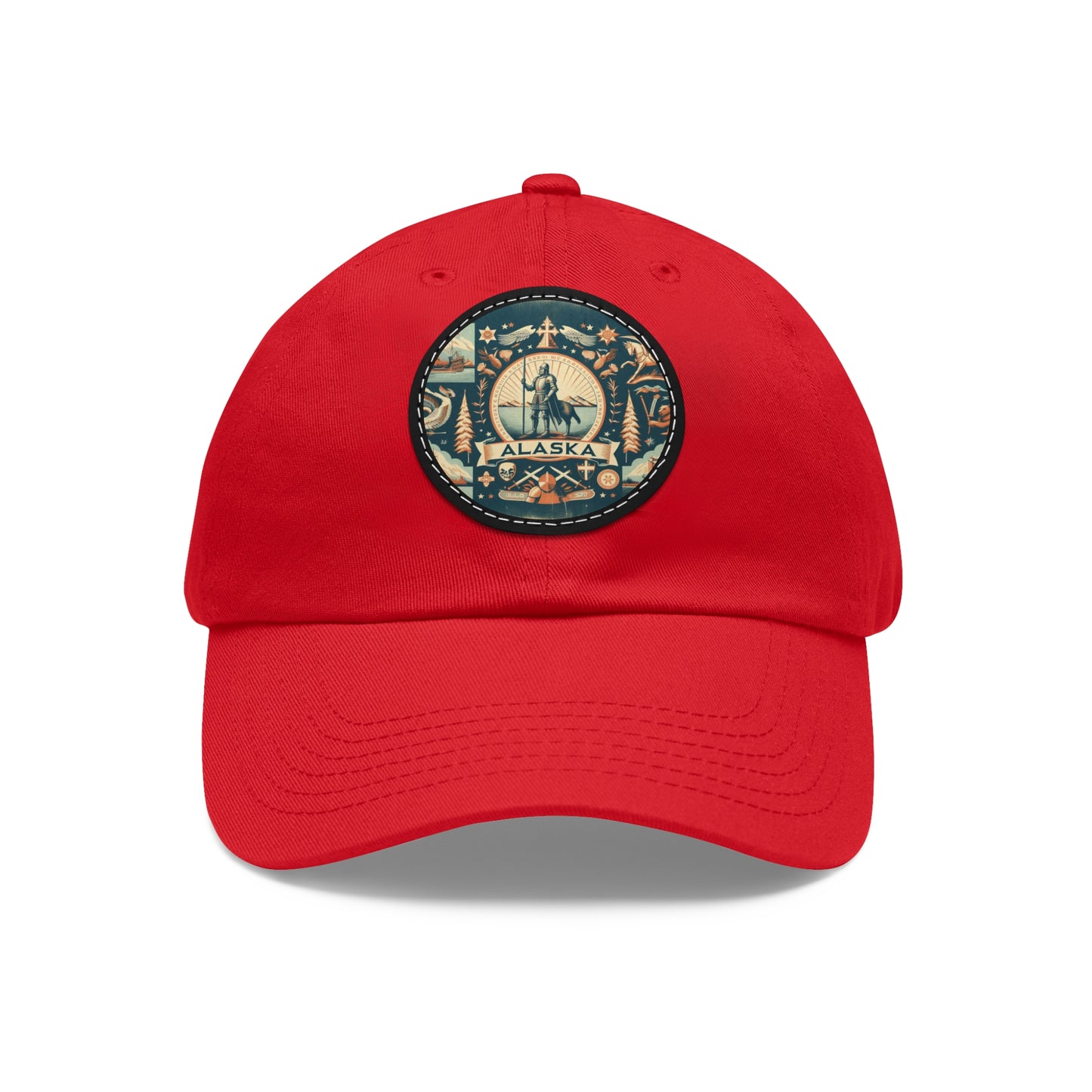 Alaska Vintage Christian Crusader Campaign Hat - Chino Twill Leather Logo - 100% Charity - The God Vote Collection by Chris Rabalais