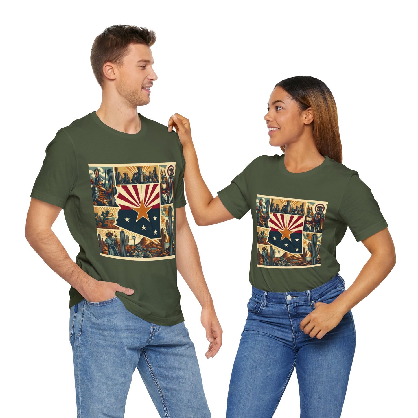 Arizona Vintage Christian Crusader - Unisex Jersey Tee - USA - 100% Charity Benefit - The God Vote Collection by Chris Rabalais