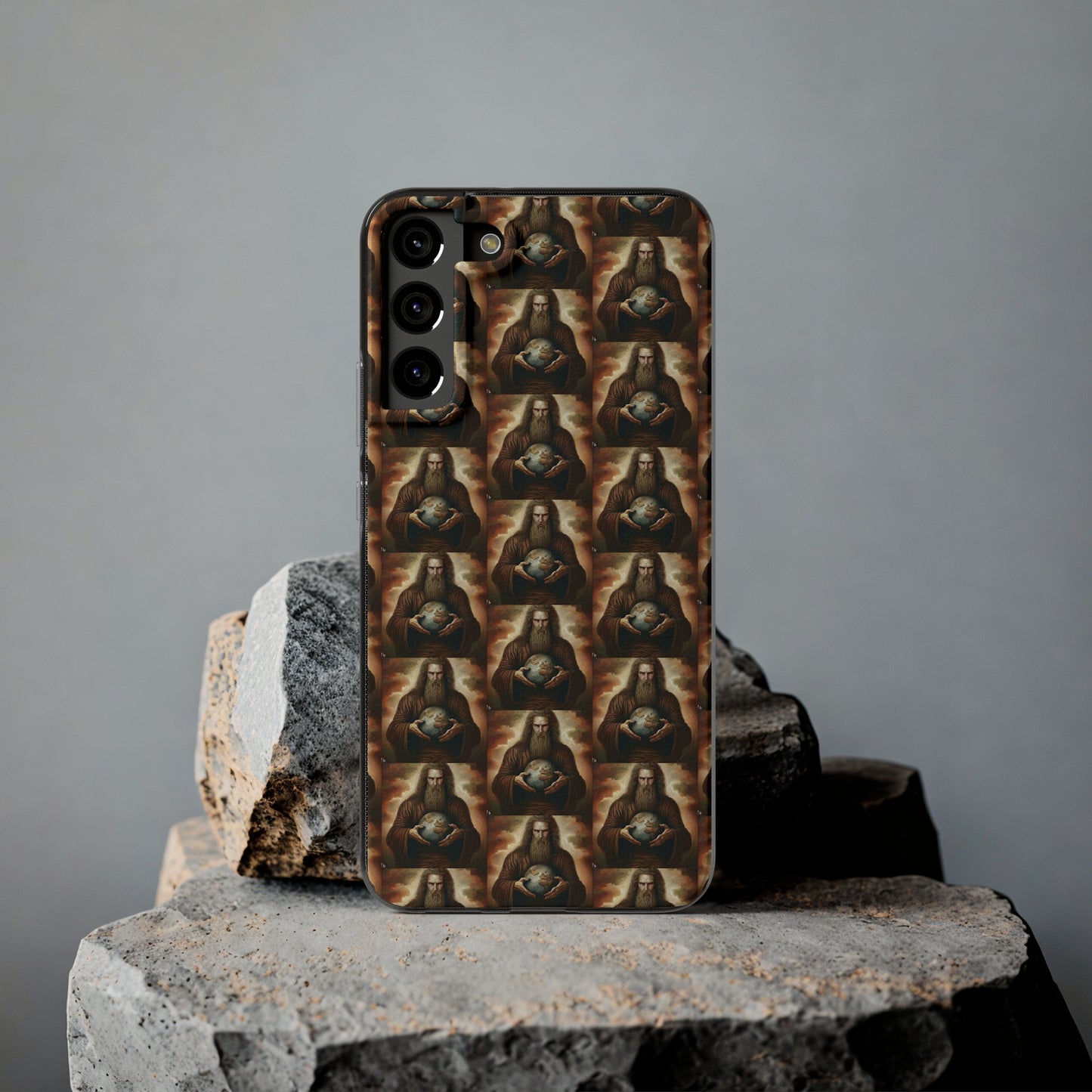 AImagination Collection Soft Phone Cases - "Yahweh's World" - The God Ball Originals by Chris Rabalais (2024)
