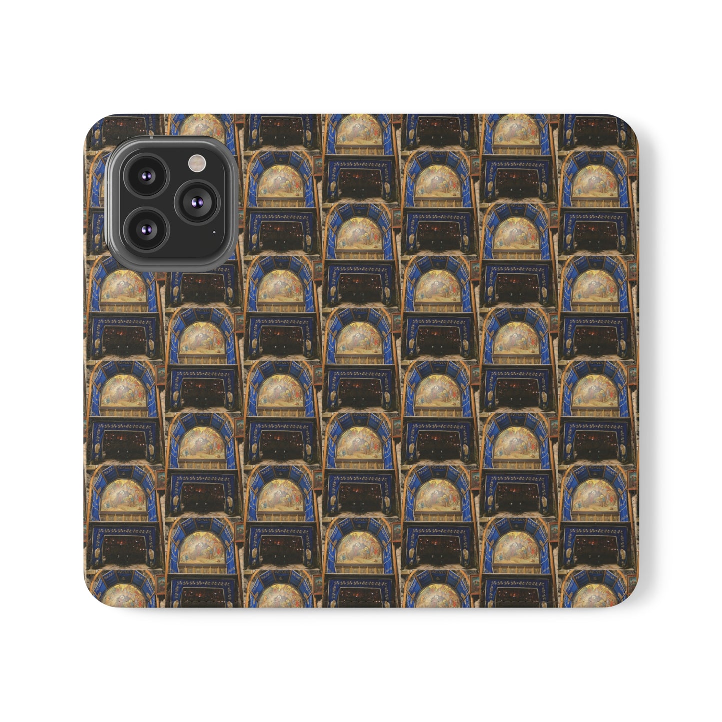 Holy Land Origins Apple iPhone Flip Cases - Church of the Nativity at Bethlehem - The God Ball Originals by Chris Rabalais (2024)