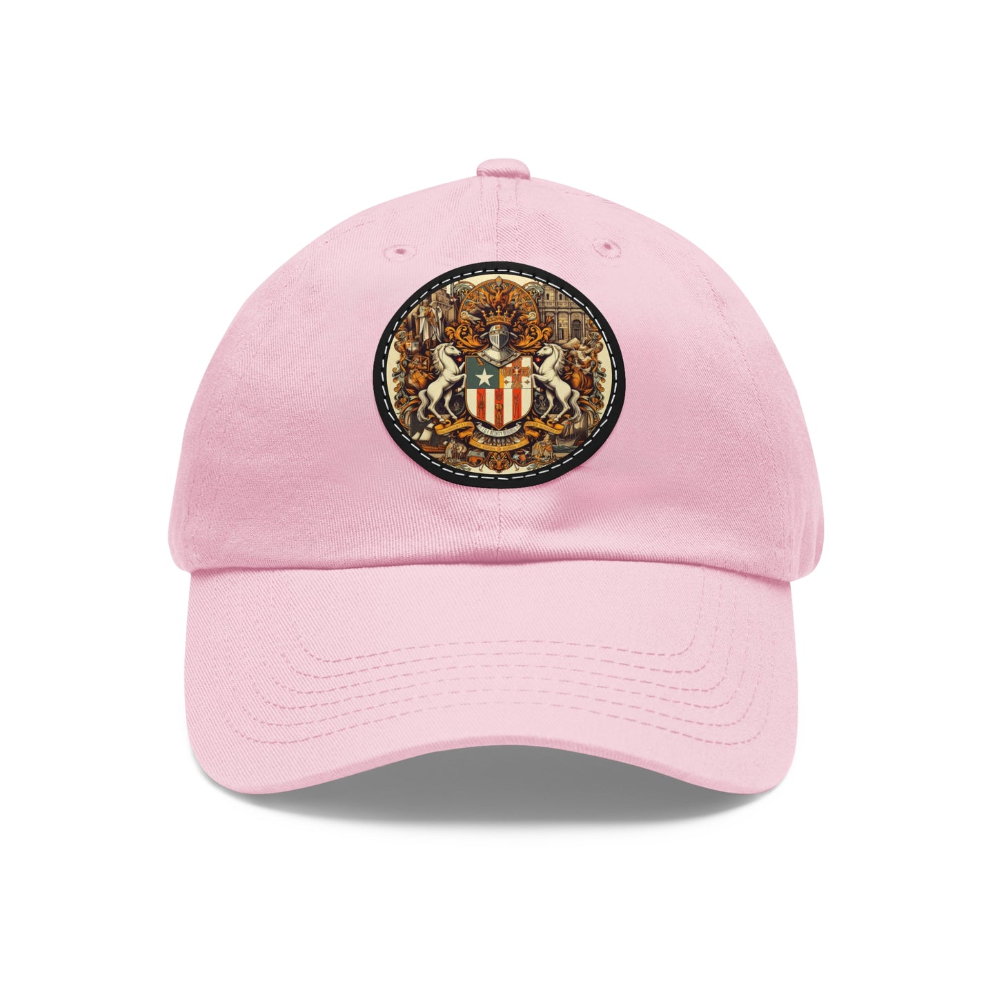 Puerto Rico Vintage Christian Crusader Campaign Hat - Chino Twill Leather Logo - 100% Charity - The God Vote Collection by Chris Rabalais