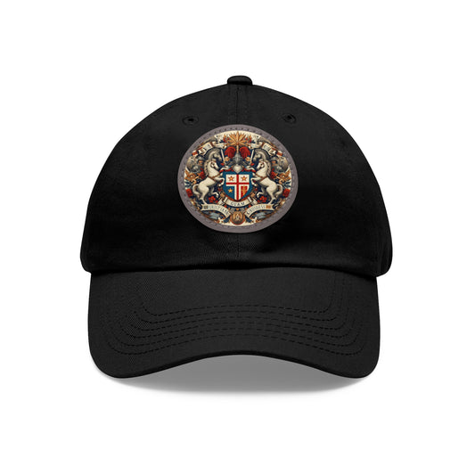 Guam Vintage Christian Crusader Campaign Hat - Chino Twill Leather Logo - 100% Charity - The God Vote Collection by Chris Rabalais