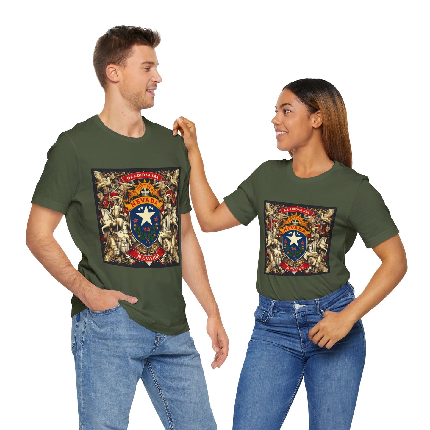 Nevada Vintage Christian Crusader - Unisex Jersey Tee - USA - 100% Charity Benefit - The God Vote Collection by Chris Rabalais