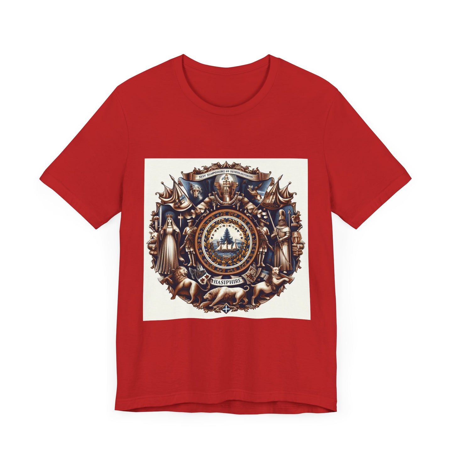 New Hampshire Vintage Christian Crusader - Unisex Jersey Tee - USA - 100% Charity Benefit - The God Vote Collection by Chris Rabalais