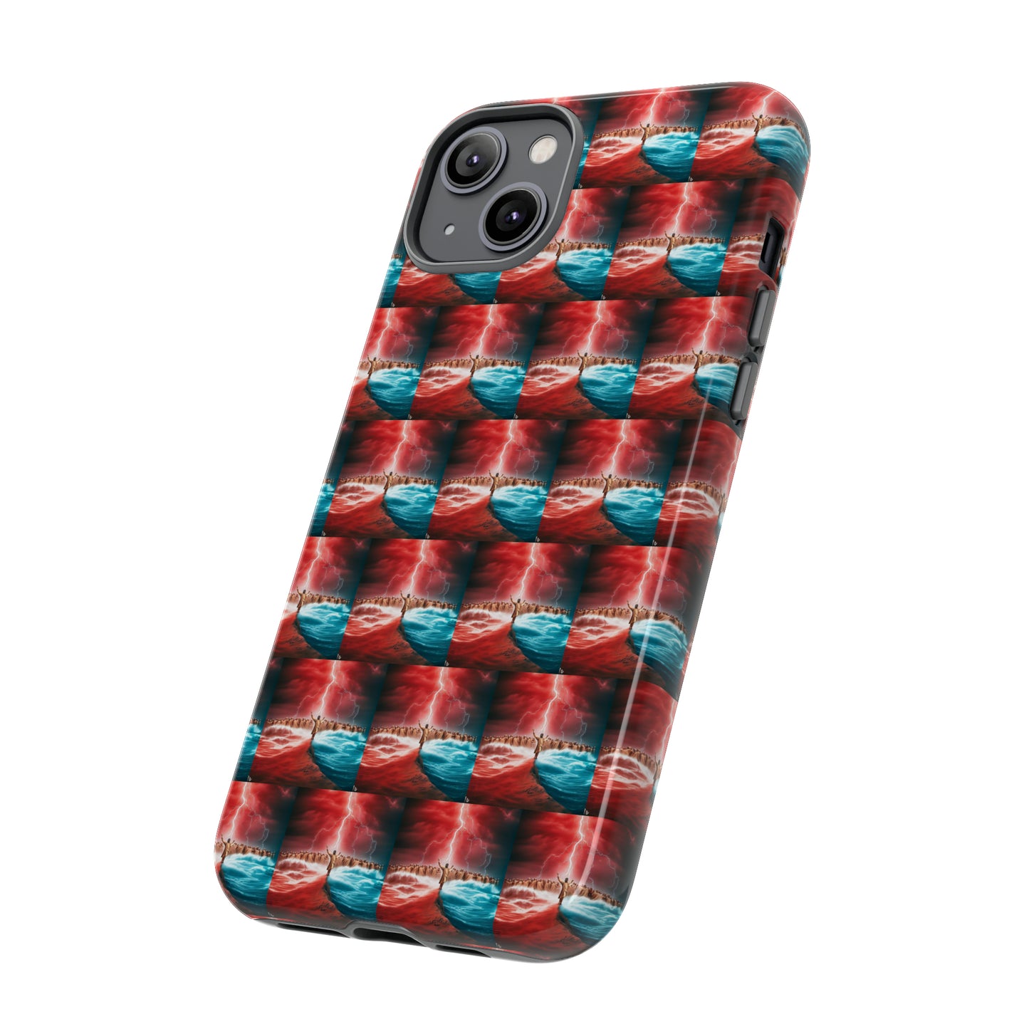 AImagination Collection iPhone Tough Case - "Standing in the Gap" - The God Ball Originals by Chris Rabalais (2024)