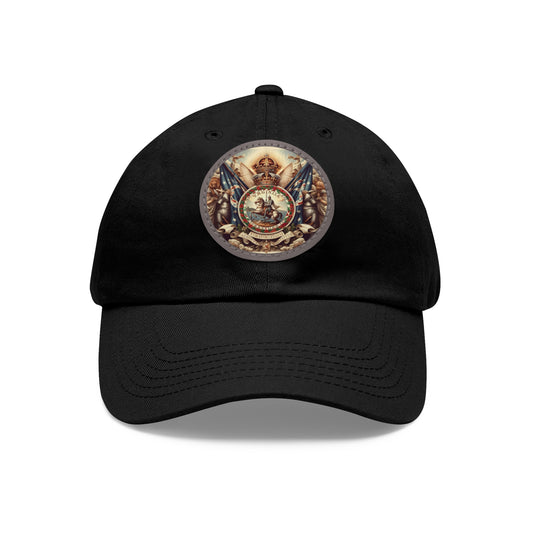 Virginia Vintage Christian Crusader Campaign Hat - Chino Twill Leather Logo - 100% Charity - The God Vote Collection by Chris Rabalais