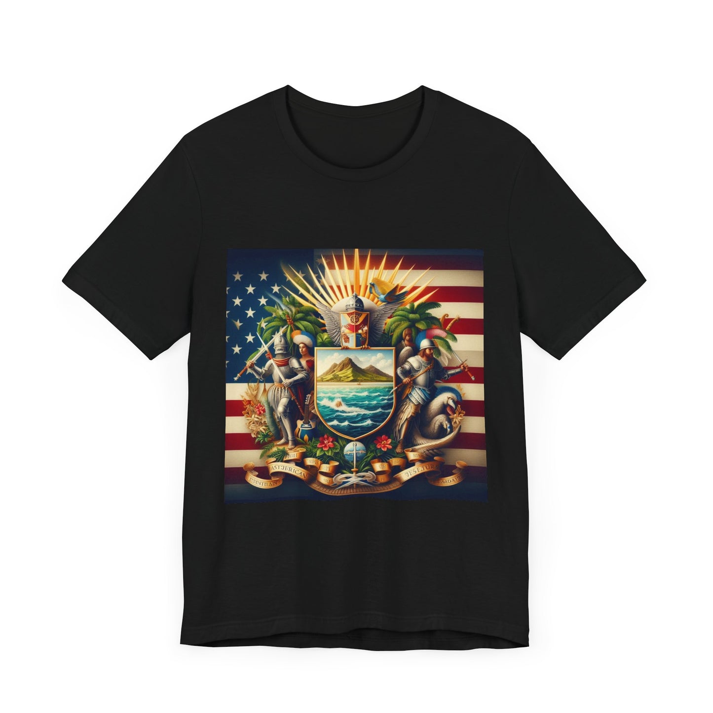 American Samoa Vintage Christian Crusader - Unisex Jersey Tee - USA - 100% Charity Benefit - The God Vote Collection by Chris Rabalais