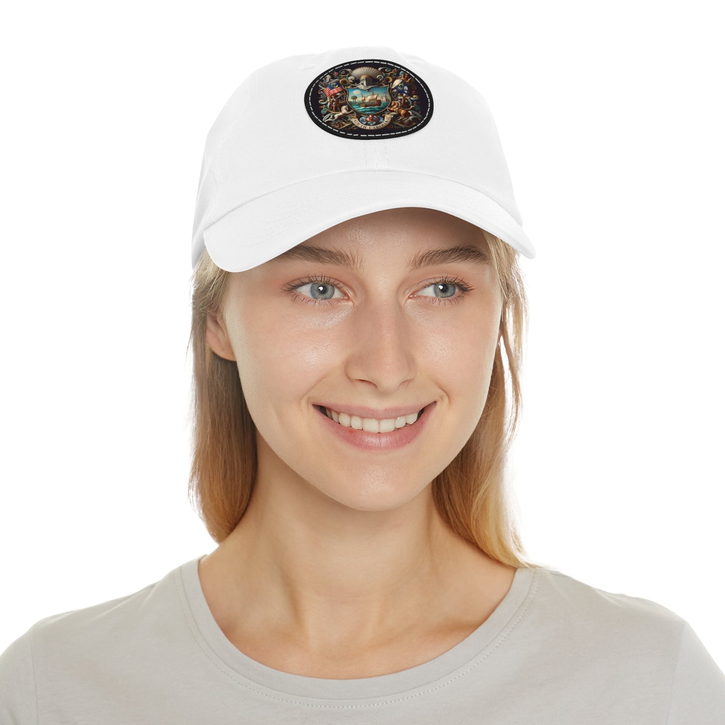 South Carolina Vintage Christian Crusader Campaign Hat - Chino Twill Leather Logo - 100% Charity - The God Vote Collection by Chris Rabalais