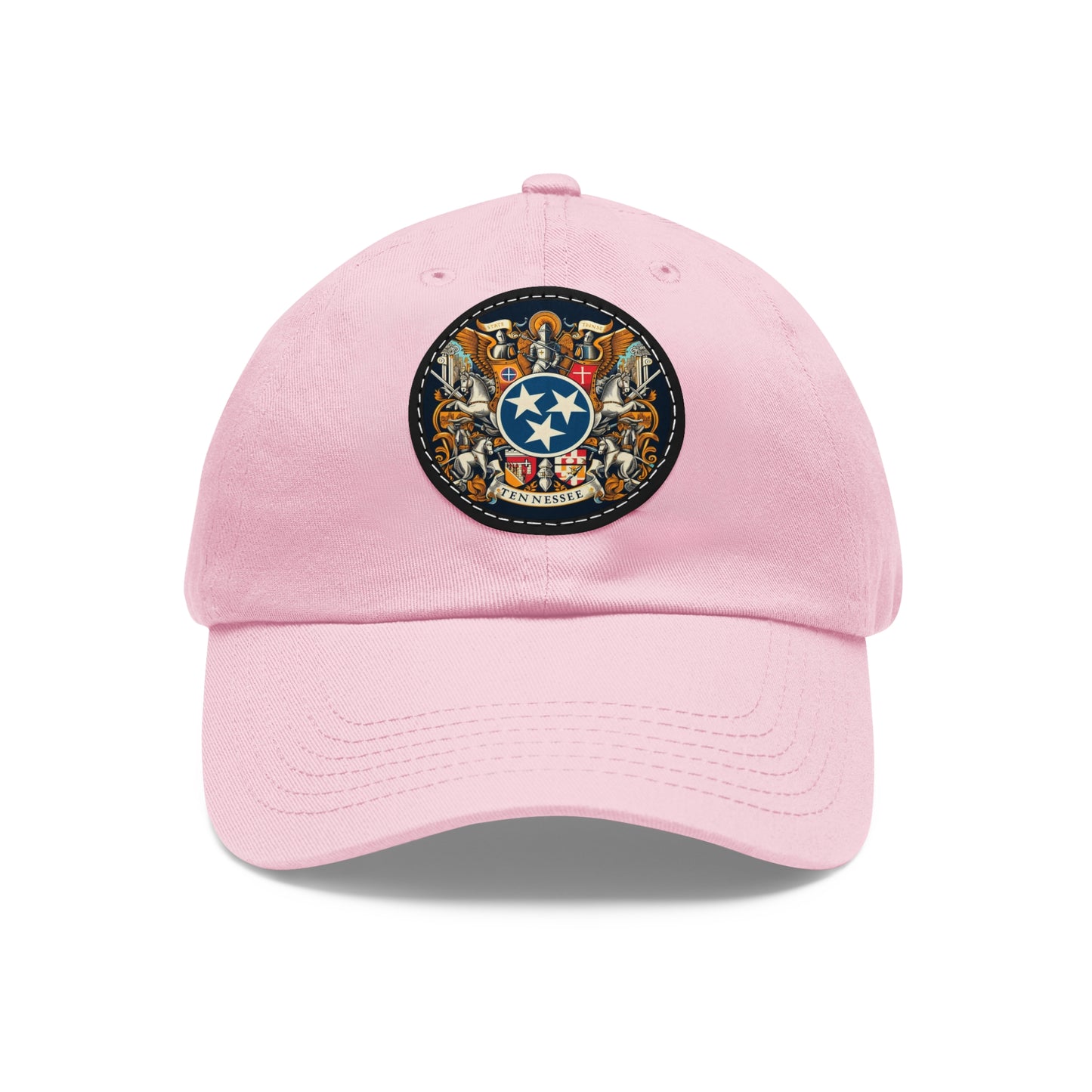 Tenneessee Vintage Christian Crusader Campaign Hat - Chino Twill Leather Logo - 100% Charity - The God Vote Collection by Chris Rabalais