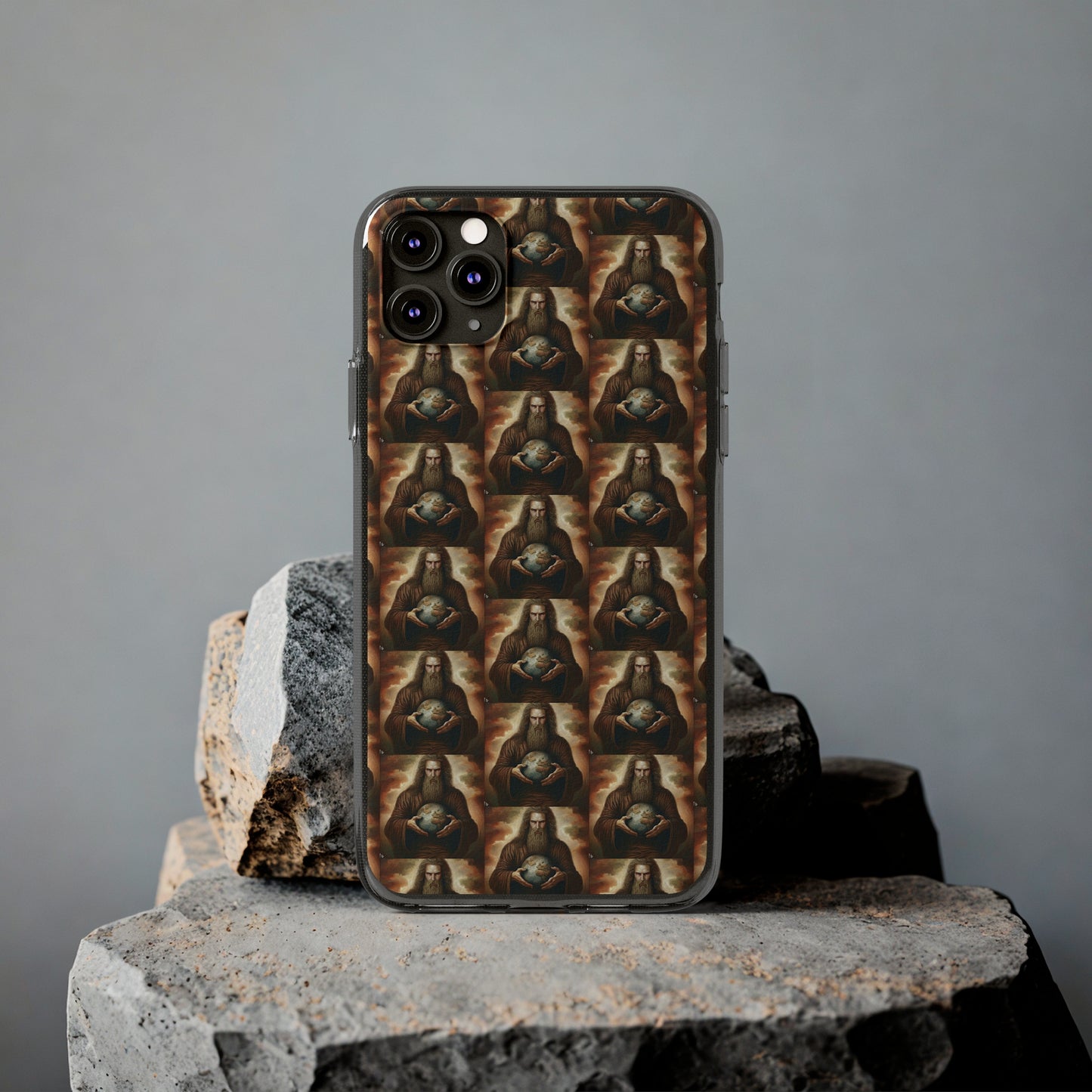 AImagination Collection Soft Phone Cases - "Yahweh's World" - The God Ball Originals by Chris Rabalais (2024)