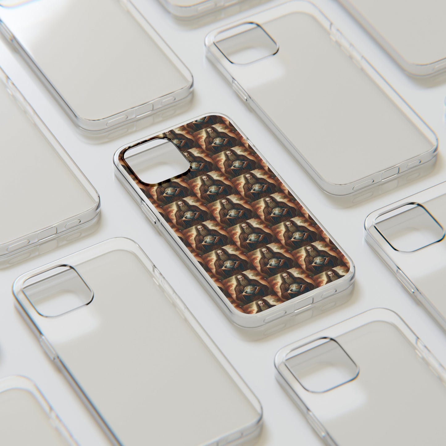 AImagination Collection Soft Phone Cases - "Yahweh's World" - The God Ball Originals by Chris Rabalais (2024)