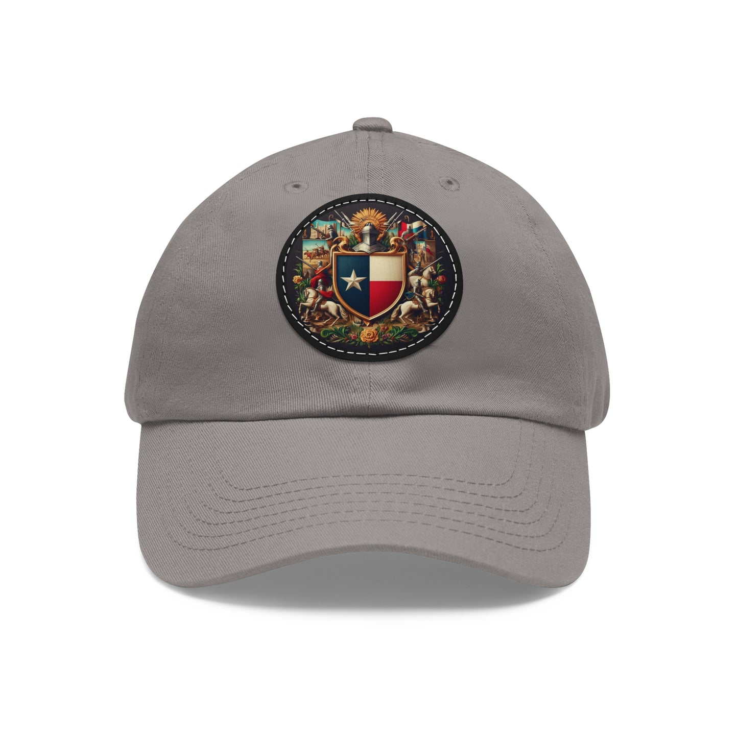 Texas Vintage Christian Crusader Campaign Hat - Chino Twill Leather Logo - 100% Charity - The God Vote Collection by Chris Rabalais