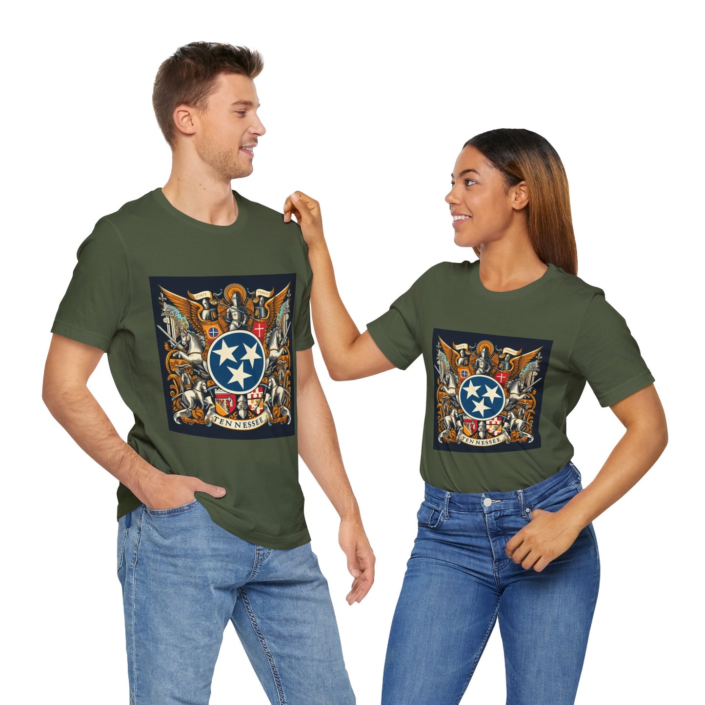 Tennessee Vintage Christian Crusader - Unisex Jersey Tee - USA - 100% Charity Benefit - The God Vote Collection by Chris Rabalais