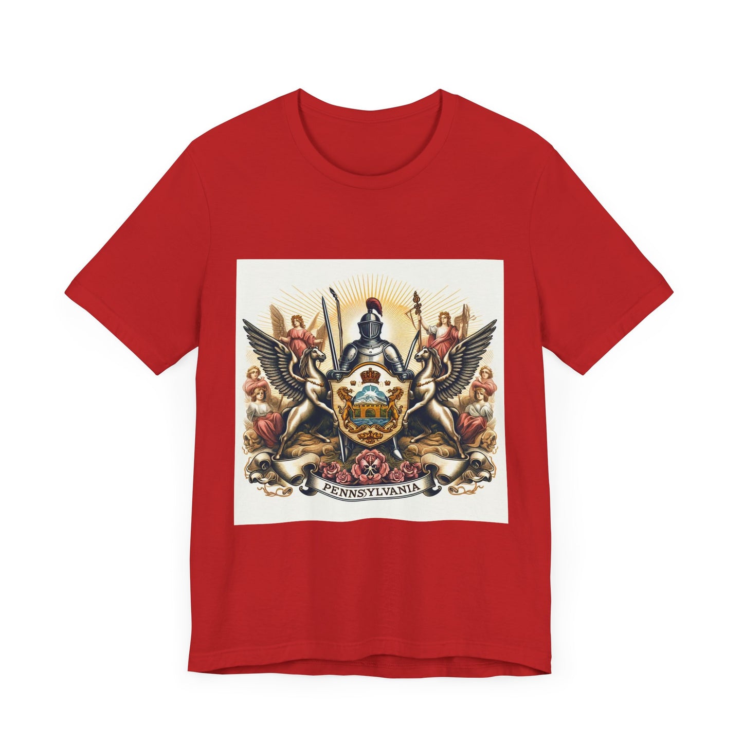 Pennsylvania Vintage Christian Crusader - Unisex Jersey Tee - USA - 100% Charity Benefit - The God Vote Collection by Chris Rabalais