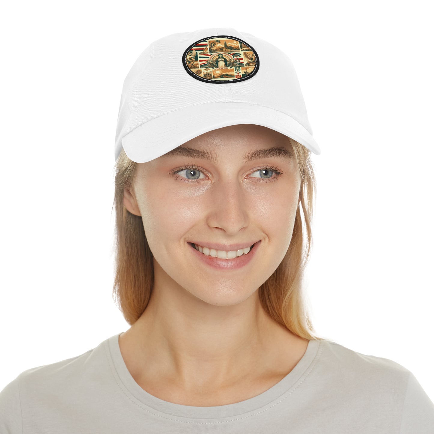 Hawaii Vintage Christian Crusader Campaign Hat - Chino Twill Leather Logo - 100% Charity - The God Vote Collection by Chris Rabalais