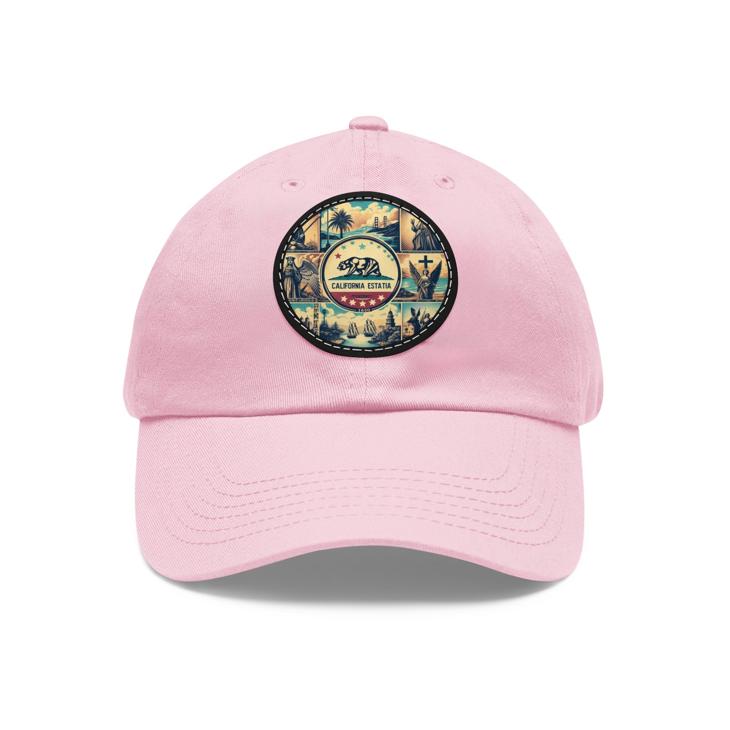 California Vintage Christian Crusader Campaign Hat - Chino Twill Leather Logo - 100% Charity - The God Vote Collection by Chris Rabalais