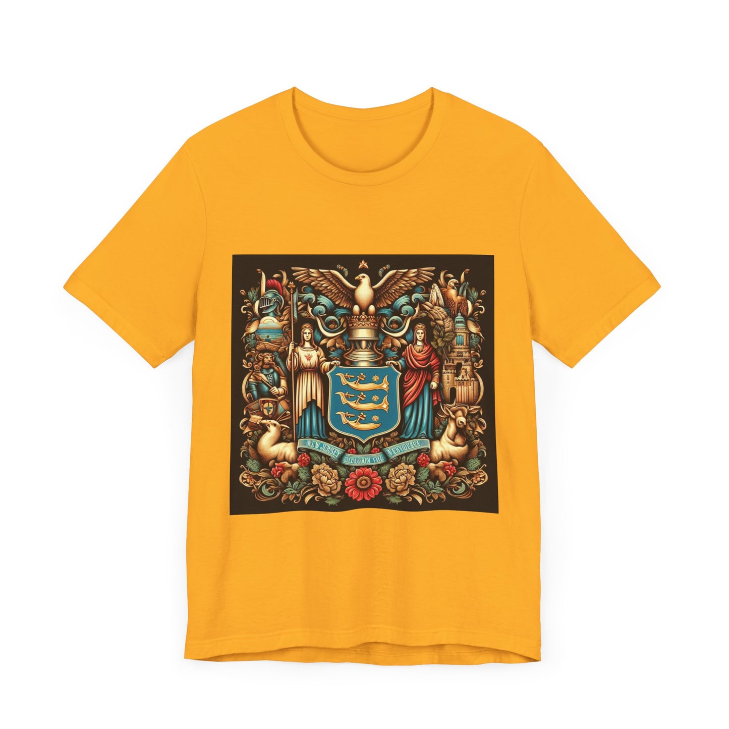 New Jersey Vintage Christian Crusader - Unisex Jersey Tee - USA - 100% Charity Benefit - The God Vote Collection by Chris Rabalais