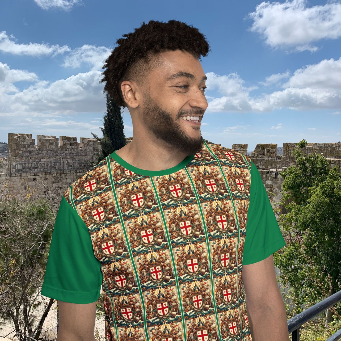 Northern Mariana Vintage Christian Crusader - Premium Sports Jersey - USA - 100% Charity Benefit - The God Vote Collection by Chris Rabalais
