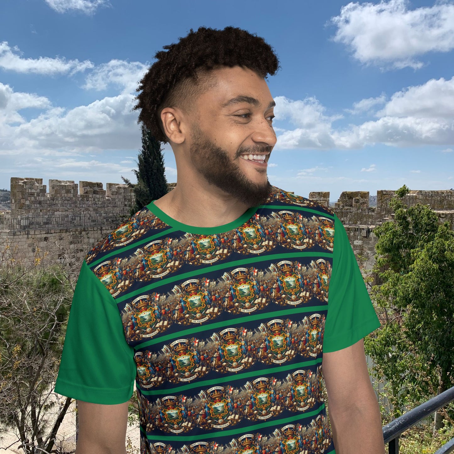 West Virginia Vintage Christian Crusader - Premium Sports Jersey - USA - 100% Charity Benefit - The God Vote Collection by Chris Rabalais