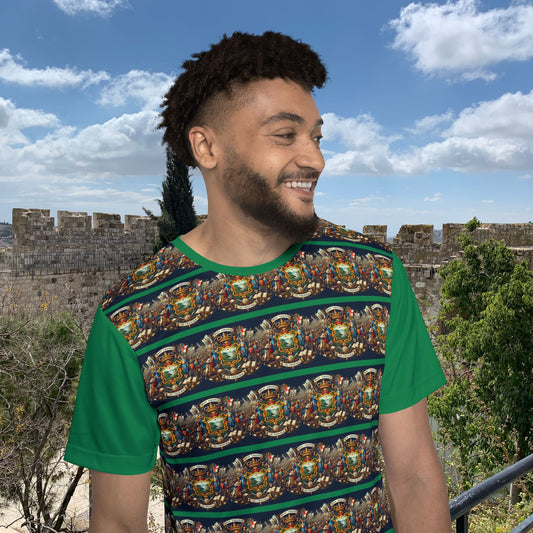 West Virginia Vintage Christian Crusader - Premium Sports Jersey - USA - 100% Charity Benefit - The God Vote Collection by Chris Rabalais