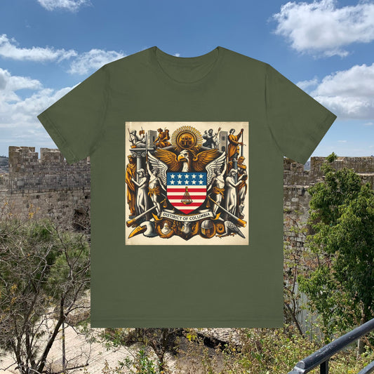 Washington DC Vintage Christian Crusader - Unisex Jersey Tee - USA - 100% Charity Benefit - The God Vote Collection by Chris Rabalais