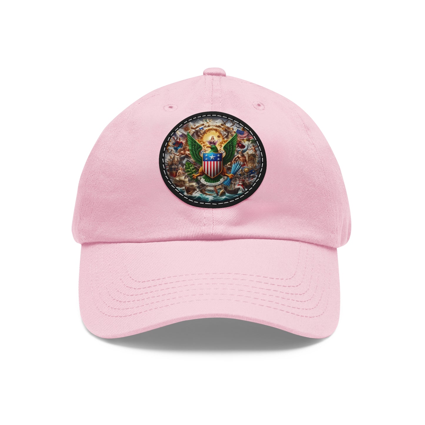 Virgin Islands Vintage Christian Crusader Campaign Hat - Chino Twill Leather Logo - 100% Charity - The God Vote Collection by Chris Rabalais