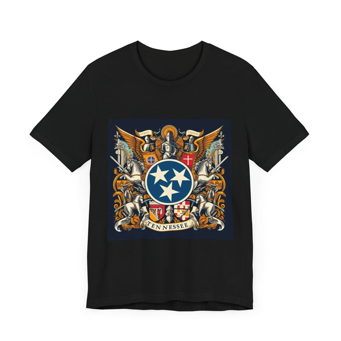 Tennessee Vintage Christian Crusader - Unisex Jersey Tee - USA - 100% Charity Benefit - The God Vote Collection by Chris Rabalais