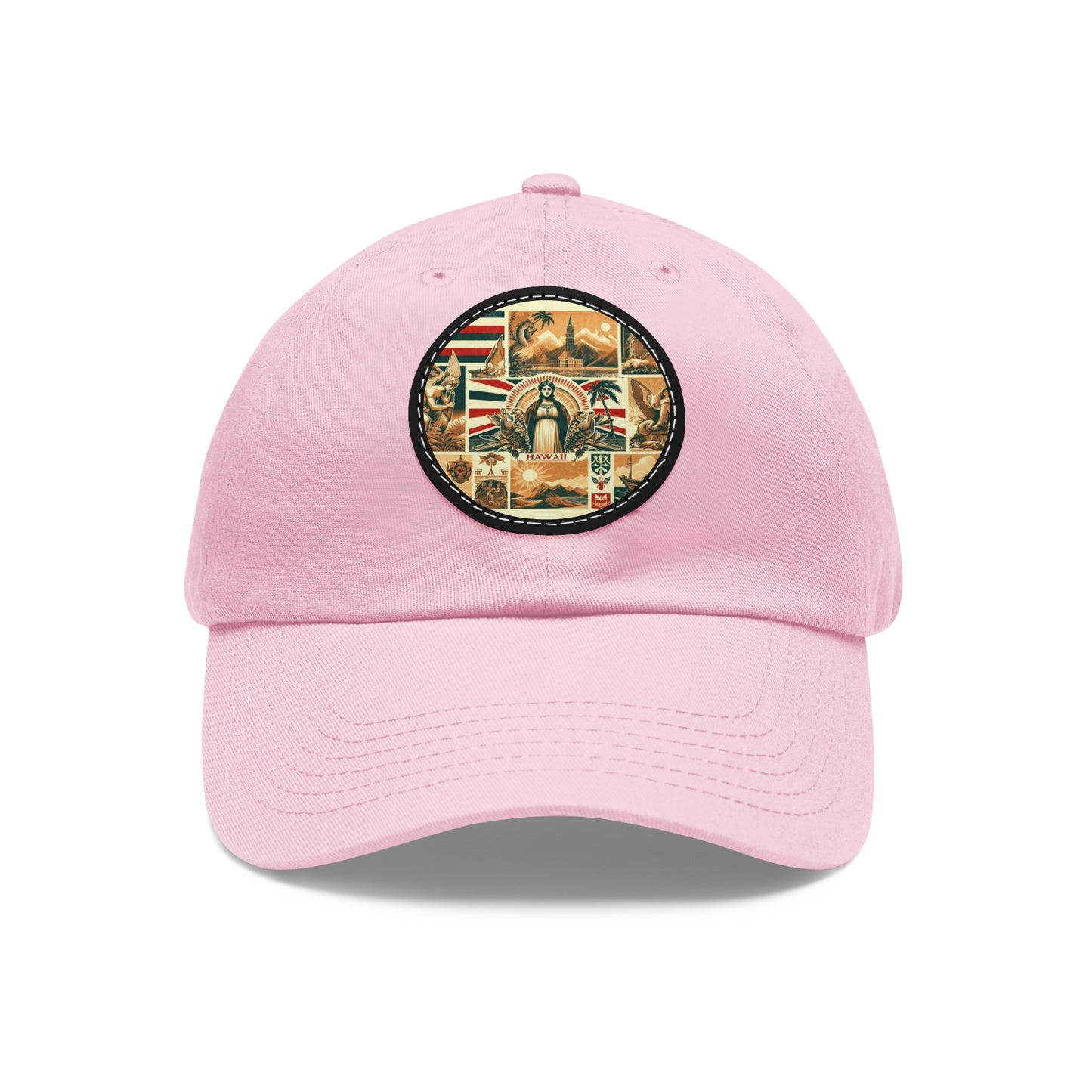 Hawaii Vintage Christian Crusader Campaign Hat - Chino Twill Leather Logo - 100% Charity - The God Vote Collection by Chris Rabalais