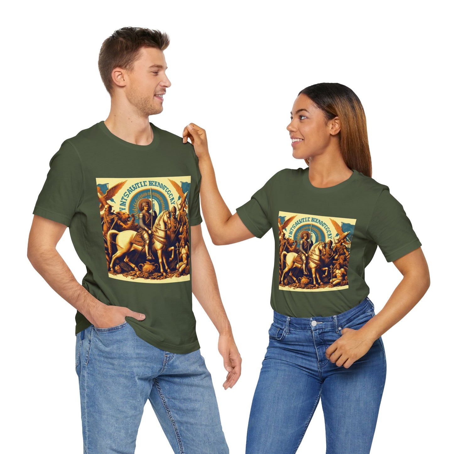 Kentucky Vintage Christian Crusader - Unisex Jersey Tee - USA - 100% Charity Benefit - The God Vote Collection by Chris Rabalais