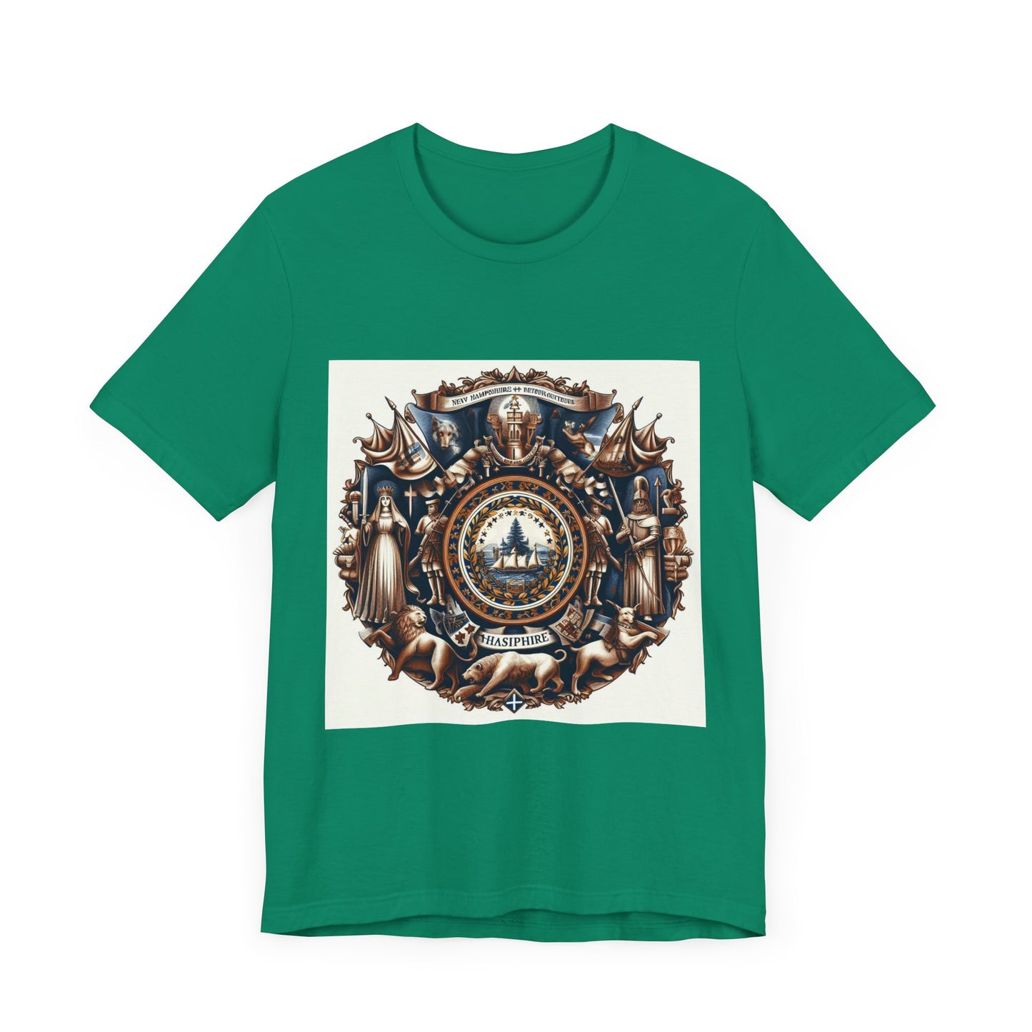 New Hampshire Vintage Christian Crusader - Unisex Jersey Tee - USA - 100% Charity Benefit - The God Vote Collection by Chris Rabalais