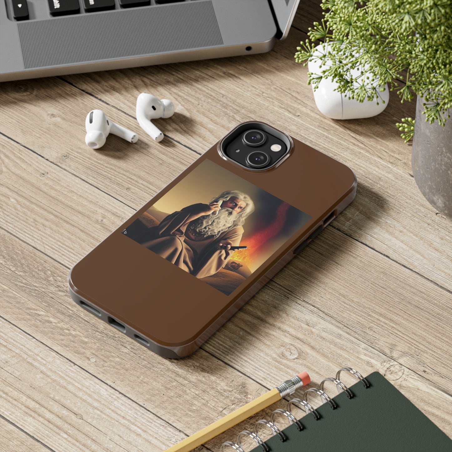 AImagination Collection iPhone Tough Case - "Warning Ignored" - The God Ball Originals by Chris Rabalais (2024)