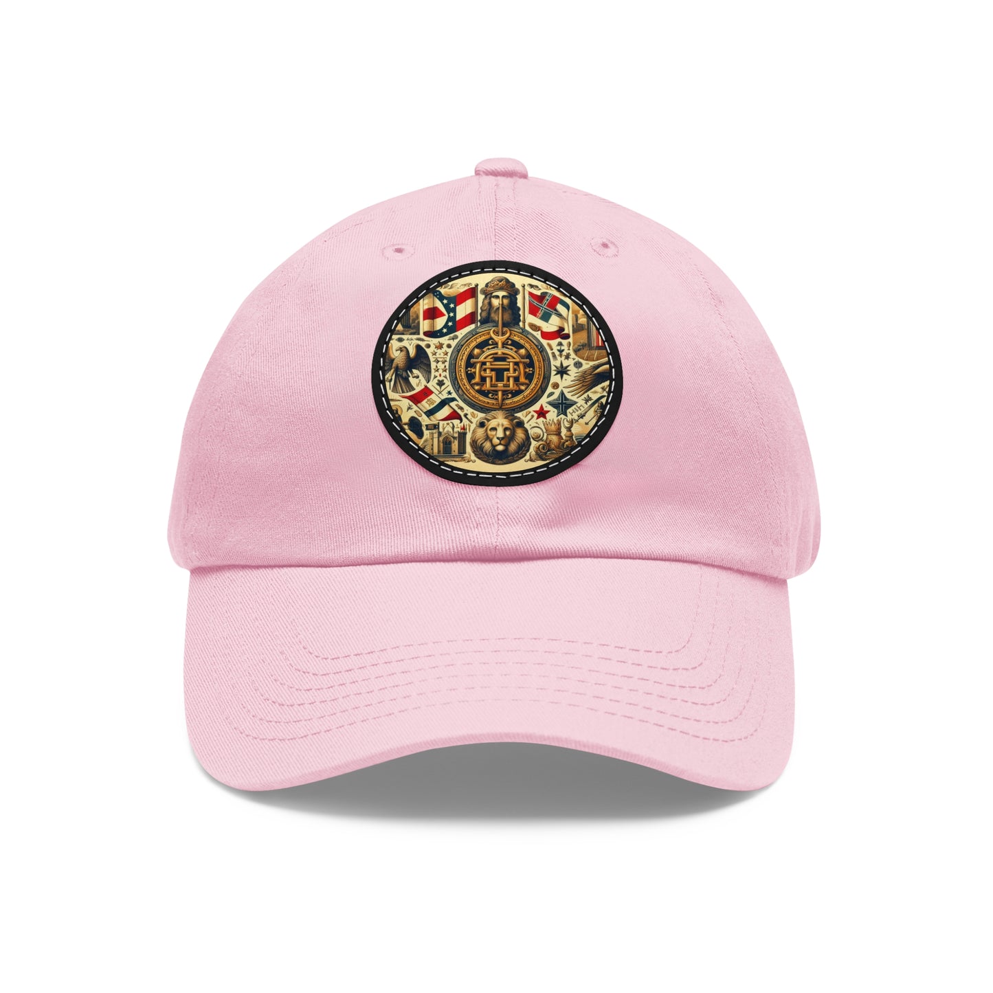 Georgia Vintage Christian Crusader Campaign Hat - Chino Twill Leather Logo - 100% Charity - The God Vote Collection by Chris Rabalais