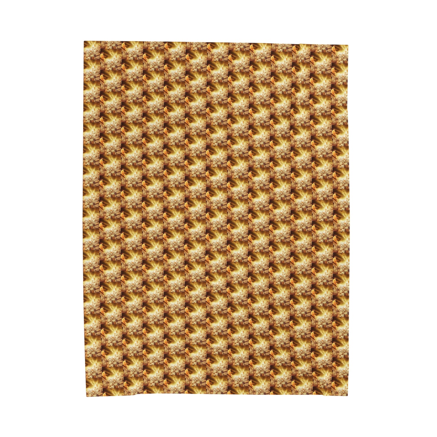 AImagination Collection Velveteen Plush Blanket - "The Golden Kingdom" - The God Ball Originals by Chris Rabalais (2024)