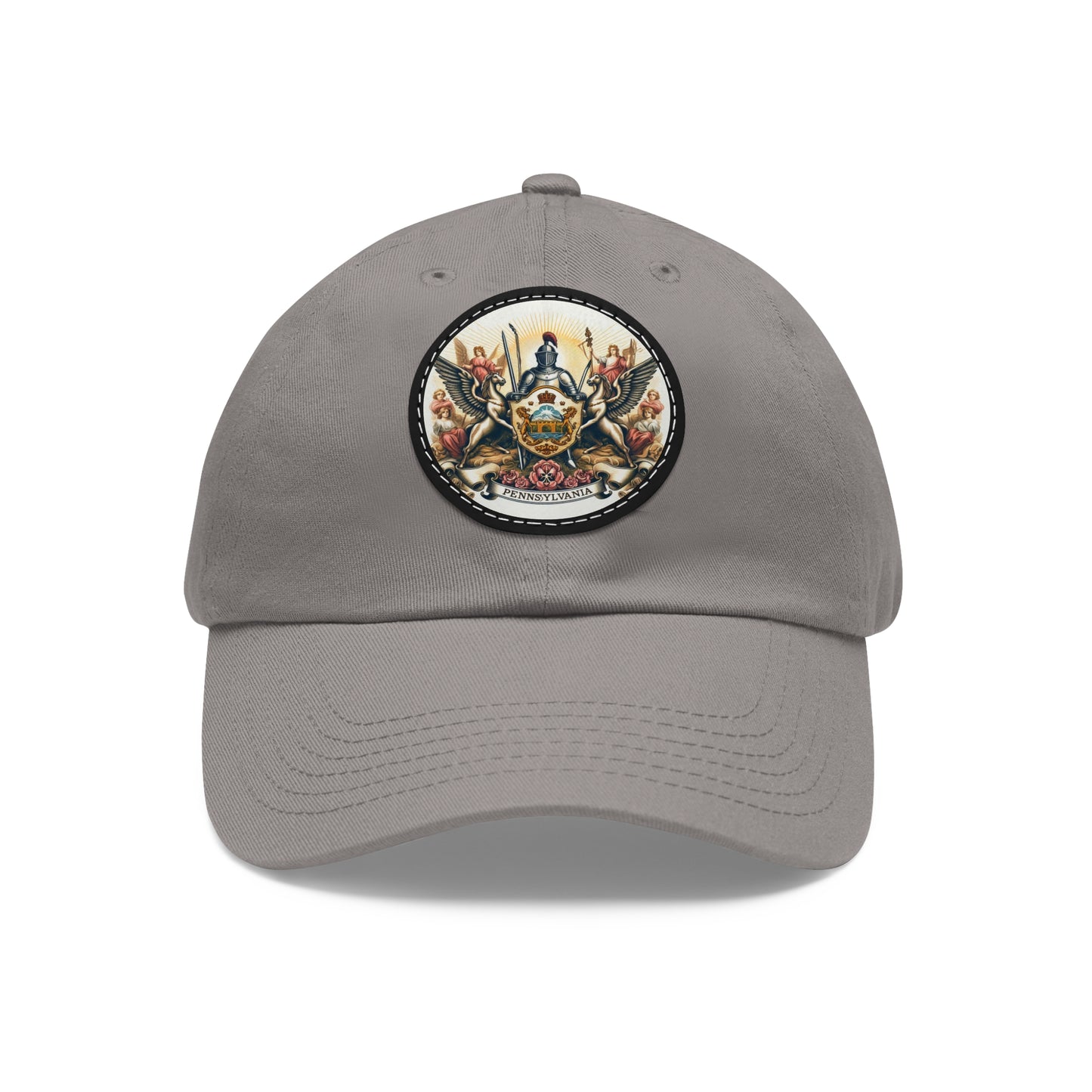 Pennsylvania Vintage Christian Crusader Campaign Hat - Chino Twill Leather Logo - 100% Charity - The God Vote Collection by Chris Rabalais