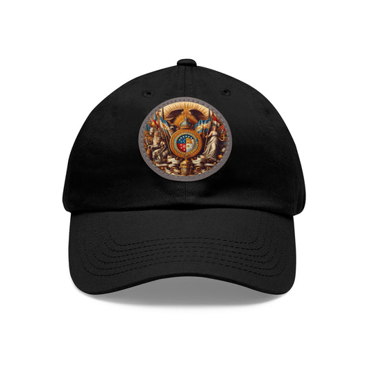 Missouri Vintage Christian Crusader Campaign Hat - Chino Twill Leather Logo - 100% Charity - The God Vote Collection by Chris Rabalais