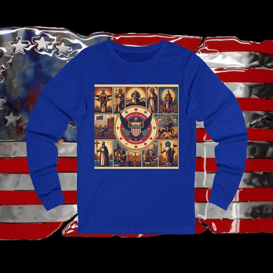 Minnesota Vintage Christian Crusader - Premium Unisex Long Sleeve Jersey Tee - 100% Charity - The God Vote Collection by Chris Rabalais