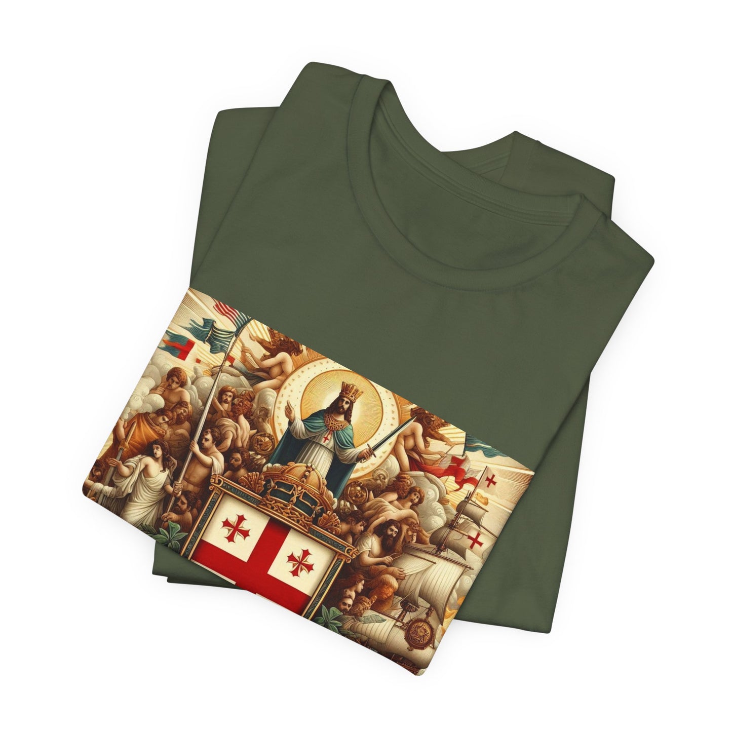 Northern Mariana Vintage Christian Crusader - Unisex Jersey Tee - USA - 100% Charity Benefit - The God Vote Collection by Chris Rabalais