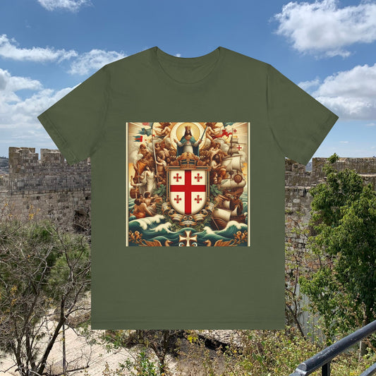 Northern Mariana Vintage Christian Crusader - Unisex Jersey Tee - USA - 100% Charity Benefit - The God Vote Collection by Chris Rabalais